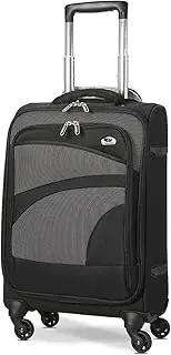 [Aerolite] Hand Luggage, Black/Grey, 21" Cabin (55x35x20cm), Hand Luggage