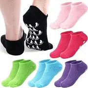 [Frienda] 6 Pairs Non Slip Socks for Women Anti Skid Socks with Grip for Yoga Pilates Ballet Barre Elderly Hospital Barefoot Holiday Gifts