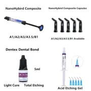 Dental Unidose Capsules Composite Resin Light Cure Bond Adhesive A1 A2 A3 A3.5
