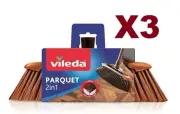 3 PZ VILEDA SCOPA PARQUET 2 IN 1 SUPERFICI DELICATE