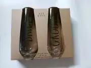 Rae Dunn 'Bride and Groom' Stemless 10 oz. Champagne Flutes Wedding Glasses New