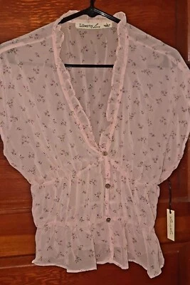 Liberty Love Sheer Peasant Top