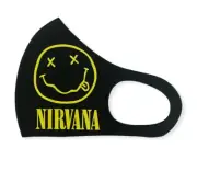 Nirvana Alternative Rock FaceMask Logo Unisex Onesize Lightweight Face cover