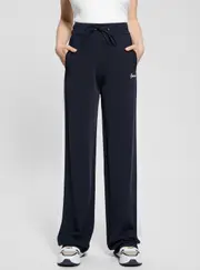GUESS Women's Blue High-Rise Active Sweater Pants Size: XS, Viscose Rayon