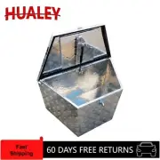 Adjustable 370-720x435x475mm Aluminium Tool Box w/2.0mm Checker Plate Drawbar