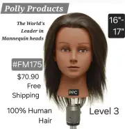Polly Products #FM175 Female Training Manikin Dark-Skin, Dk. Brown, 16"-17" L3