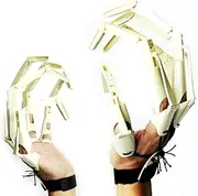 Halloween Articulated Fingers Extension able with Joint Halloween Par Dr Cosplay Costume Props, White & Right + Left Hand White Right & Left Hand