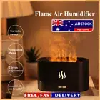 3D Ultrasonic Aroma Air Humidifier Flame Light Purifier Essential Oil Diffuser H
