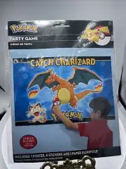 Pokémon Catch Charizard Kids Party Game 2014 Pin the Tail on The Donkey