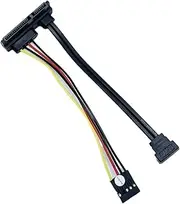 90 Degree 7+15 22Pin to 7Pin SATA Hard Disk Drive PH2.54mm Single Row 4Pin USB Power Cable for G20cb H170-P/G20CB