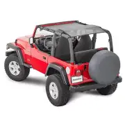 MasterTop Bikini Mesh Top Sunshade - Fits Jeep Wrangler TJ 1997-2006 - Jeep T...