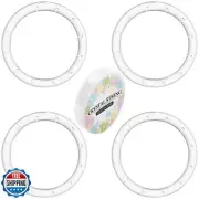 GORGECRAFT 4 Pack Wind Chime Supplies Top Ring Transparent Top Circles of Win