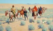 Missing Painting by Frederic Remington Reproduction