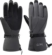 [Kineed] Men's Ski Gloves Waterproof Winter Gloves Warm 3M Thinsulate Snowboard Gloves Winter Snow Gloves Thermal Windproof