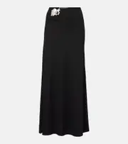 [Christopher Esber] Christopher Esber Trio Stone maxi skirt AU 14 black