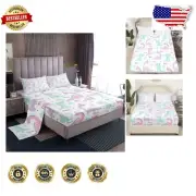 Vibrant Dinosaur Bedding Set – Ultra-Soft Fitted & Flat Sheets with Pillowcase