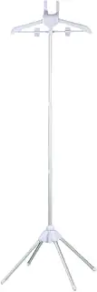 Qianly Steam Ironing Machine Accessories Bracket Garment Rack Foldable Height 85-155cm Travel with Two Clips Steamer Hanger Stand