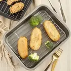Non-Stick Baking Pan With Oil Filter Rack Food Cooling Tray Broiler Pan Even