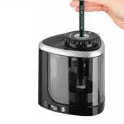 Electric Pencil Sharpener Battery Operated Automatic Sharpener For Home School Office Black