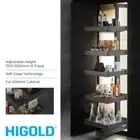Shearer PRO Pull Out Pantry Unit - 600mm Cabinet - Adjustable Height 5 Trays