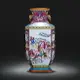 景德鎮陶瓷器花瓶仿古乾隆粉彩瓷六方瓶中式復古典客廳博古架擺件