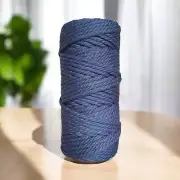 4mm 3ply Luxe Macrame Cord | BLUE JEANS | 100% Premium Cotton MELB Australia