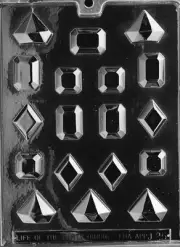 JEMS DIAMONDS JEWELS Chocolate Candy Soap molds party favors diamond minecraft