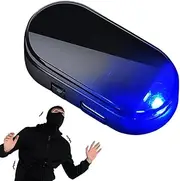 Solar Powered Car Alarm Light -, Indicator, Compact, | Energy-efficient red Blinking Light with Solar Recharge, LED Light for Windshield Dashboard Parking Protection Alert