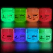 Glow in the Dark Paint 8 Colors, 20 ml / 0.7 oz Acrylic Paint for Decoration,