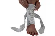Bodyassist Sports Lock Lace-up Ankle Guard White