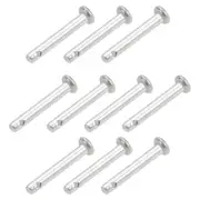 10Pcs Single Hole Clevis Pins 3mm x 20mm Flat Head 304 Stainless Steel Pin