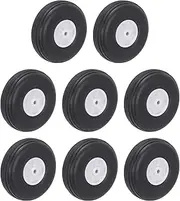 sourcing map RC Airplane Wheels 2.2" OD RC Airplane,Aircraft PU Sponge Wheels,Tire Tail Wheel RC Aircraft Foam Wheel Replacement for DIY RC Model Plane Aircraft Pack of 8