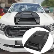 SUERAUTO4X4 for Ford Ranger PX2 PX3 & Ford Everest UA UAII 2015-2022 Bonnet Scoop Hood, Raptor Style Matte Black ABS Bonnet Hood Cover Protector Decoration Trim, Automotive Exterior Accessories