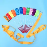 12 Pcs Colorful Ribbons Dance Streamer Rhythmic Gymnastics Child Dancing