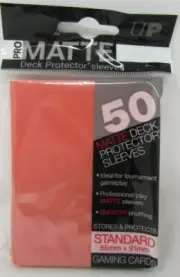 Ultra Pro 50 Peach Pro Matte Gaming Card Sleeves
