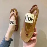 在飛比找蝦皮購物優惠-【Mark美鋪】CHLOE LOGO 拖鞋 涼鞋