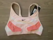 NIKE Sport Bra Top - Size XS Extra Small - NWT - Peach Orange - Orig Price $36