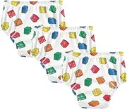 Caihoyu Baby Potty Training Pants Soft Cotton Night Time Potty Training Underwear Potty Training Underwear Briefs for 2T Building Block Brick Toy