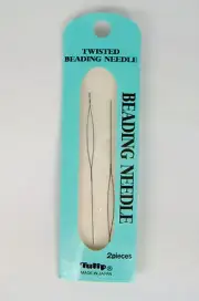 1 pack x Tulip Big Eye Twisted Beading Needle 2 pcs 0.2mm 70mm 2-3/4" Japan