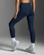 Form Stash Hi-Rise Compression Tights with Pockets, 2XU, XL, Midnight/Midnight, Female