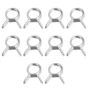 Double Wire Spring Hose Clamp, 20pcs 304 Stainless Steel 7mm Spring Clips