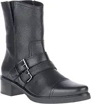 Harley-Davidson Women's JERILYNN Double Buckle Motorcycle Boot, Black, 9.5