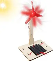 Wind Mill - Small Solar Energy Wind Mill Toy | Turbine Model Toy | Delicate Solar Powered Building Model Toy | Desktop Wind Solar Powered Windmills Science Teaching Tool | Home Decor Ornament
