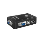 2 Port USB 2.0 KVM Switch SVGA VGA Switch Box 2 KVM Cables for PC Keyboard Mouse