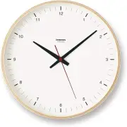 Lemnos Wall Clock Analog Natural Colored Wood Plywood Clock T1-017(1) Lemno