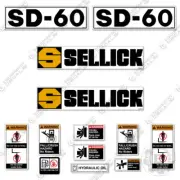 Fits Sellick SD-60 Decal Kit Forklift - 7 YEAR OUTDOOR 3M VINYL!