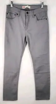 Levis 510 Skinny Jeans Boys Gray Denim Size 16 28x28