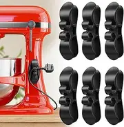 6PCS Upgraded Cord Organizer for Appliances, Kitchen Appliance Cord Organizer Stick On, Appliance Cord Wrappers, Cord Holder, Cord Winder for Air Fryer, Blender, Coffee Maker, Pressure Cooker, Toaster