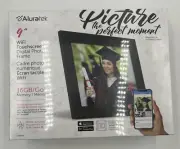 Aluratek - 9" WiFi Touchscreen IPS LCD Display Digital Photo Frame with Motio...