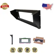 19-Inch Wall Mount Server Rack - Low Profile Steel Mount for IT and AV Equipment